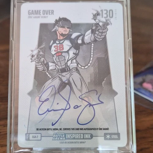 Bo Jackson Battle Arena Inspired Ink Steel Auto Game Over Éric Gagné EGA-7 2025