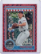 2025 Panini Stars & Stripes USA Baseball Ethan Holliday Red /199 #14