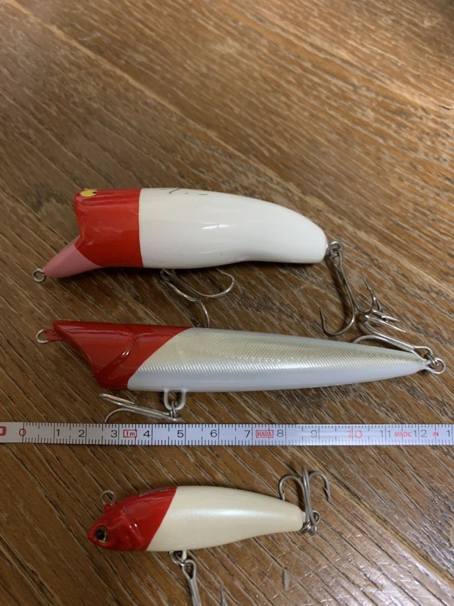 Penex (ers Club) Splasher and ibration, and a set of 3 unnamed topwater lures. - Image 9
