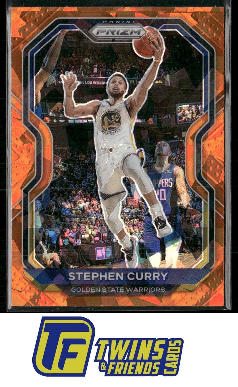 2020-21 Panini Prizm #159 Stephen Curry Orange Ice Prizms