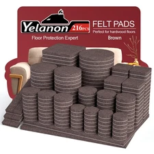 Premium Felt Furniture Pads - 216 Pcs for Hardwood Floor Protection