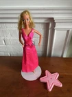 Vintage 1970s Superstar Barbie w Stand Base Mattel