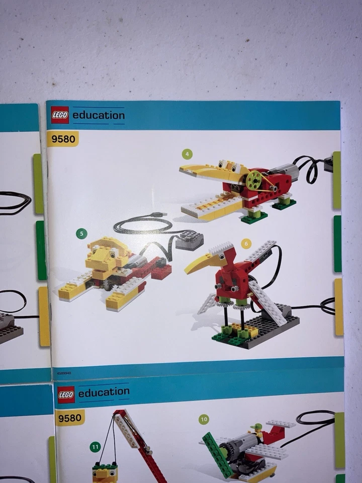 Lego 9580 Educación WeDo Instrucción Manual de Construcción 4 Piezas Foto 3 de 4
