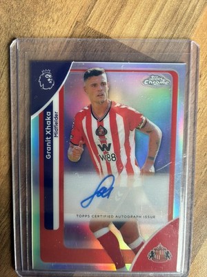 Granit Xhaka 2025-26 Topps Chrome Premier League Refractor Auto #CA-GX -HY4