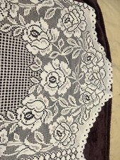 New Rose Lace Table Runner 75x29 . Rose around each panel . Total Of 4 Panels.