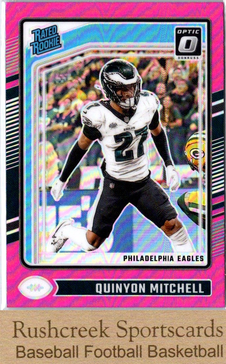 2024 Donruss Optic #282 Quinyon Mitchell RC Rookie Prizm Pink