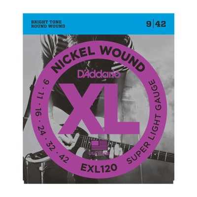 D'Addario E-Git.Saiten EXL120 09-42 Nickel Wound - E-Gitarrensaiten