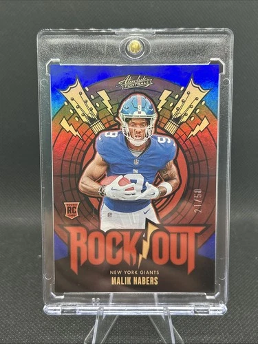 2024 Panini Absolute Football Spectrum Blue Malik Nabers #RO-MNS