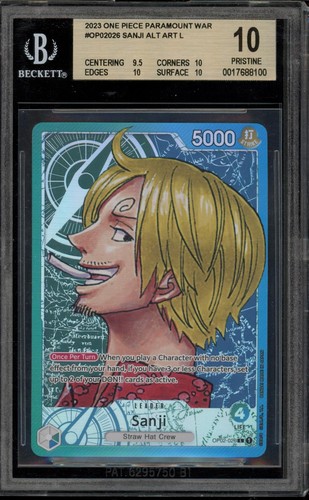 Sanji (Alternate Art) graded BGS 10 for sale on eBay