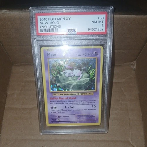 2016 Pokemon XY Evolutions Mew Holo 53/108 PSA 9
