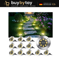 Solar Bodenleuchten 12 StüCk 3000K Warmweiß Led Wasserdicht FüR Garten AußEn