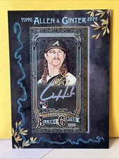 2025 Topps Allen & Ginter Grant Holmes Black Framed Rookie Autograph SSP #9/25