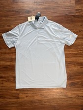 Adidas Golf Polo Shirt Men  s Large Light Blue Performance ADI Perf Polo NWT 60