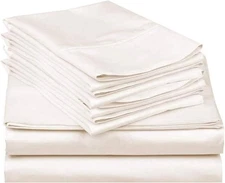 6 Piece Queen Sheet Set 600 Thread Count Egyptian Cotton Sheets 6 Pieces Sheets