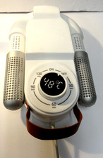 Foldable 2-Tube Shoe Glove Boot Dryer with Heat Blower Rack Timer Quick Drying