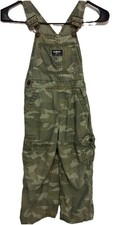 OshKosh B'Gosh camouflage Overalls Cargo Pockets carpenter Utility Vestbak 4T
