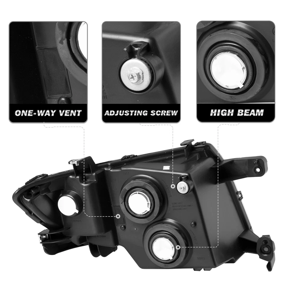 For 2007-2010 Ford Edge SE SEL Headlight Headlamp Pair Left+Right Set - Imagem 4 de 4