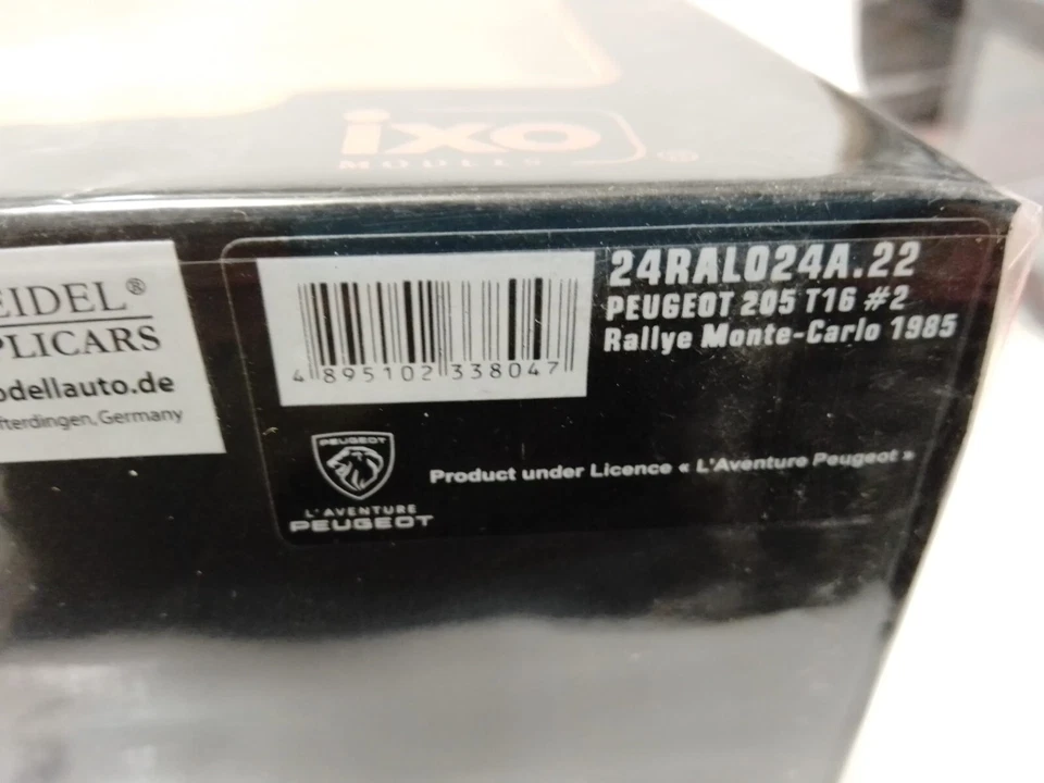 IXO Peugeot 205 T16 #2 Vatanen winner Rally Monte Carlo 1985 1/24 24RAL024A.22 - Immagine 3 di 3