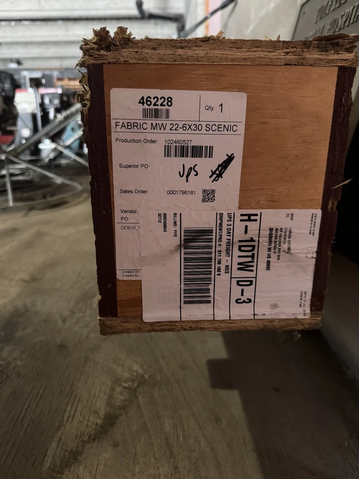 JUSTO A TIEMPO PARA EL SUPERBOWL Pantalla de Proyección Da-Lite SOLO MATERIAL Nuevo Foto 2 de 3