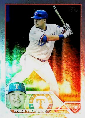 2023 Topps #404 Yoshi Tsutsugo Rainbow Foil Texas Rangers FREE