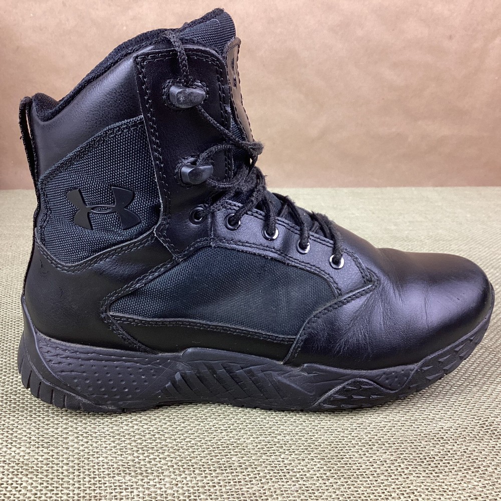 Under Armour Women’s Stellar Tactical Boots Black Leather Size 6.5