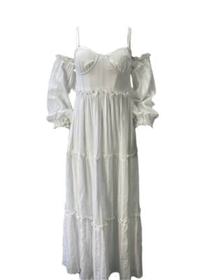 white christmas dresses MO&Co. Women's Corset Check Pleated Cami Dress Plaid Size Xs