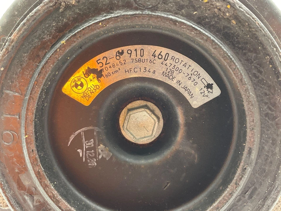 BMW 540i 2001 aire acondicionado compresor bomba polea E39 OEM 64526910460 Foto 3 de 4