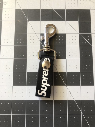 supreme leather key loop