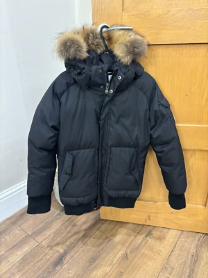 Black Pyrenex Unisex Bomber Coat for Children Size 14 Years in