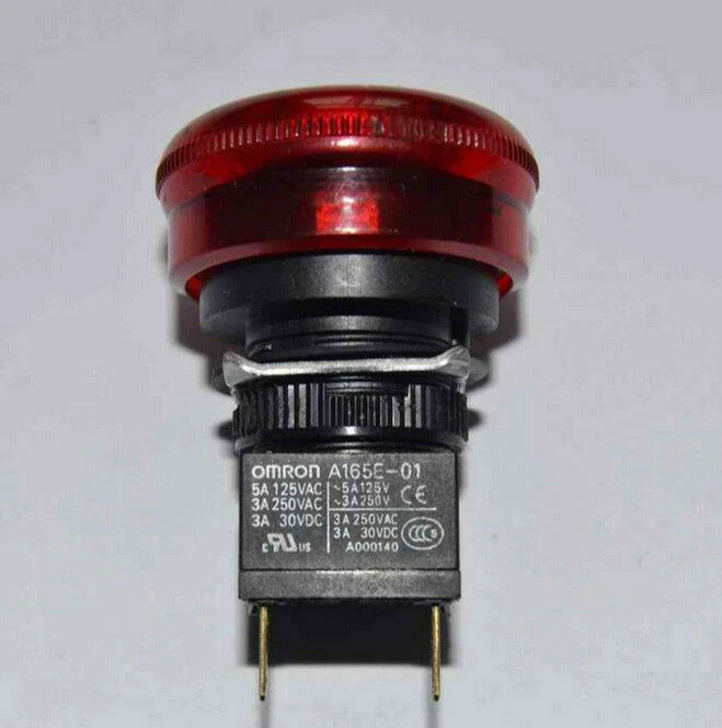 Interruptor de botón rojo Omron A165E-01 A165E01 1 pieza - nuevo Foto 2 de 3
