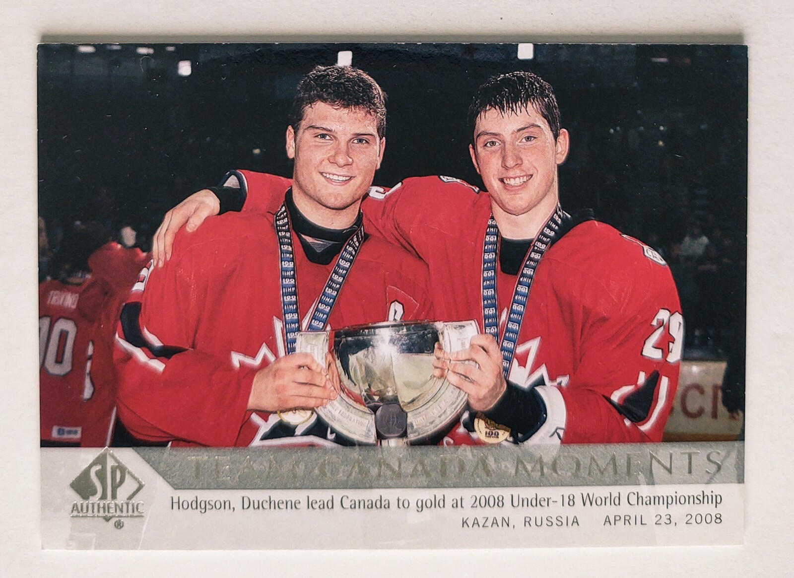 CODY HODGSON/MATT DUCHENE 2012-13 SP Authentic Team Canada Moments #210