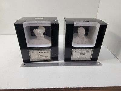 RARE 1999 LATTER DAY DESIGNS ''YOUNG LOVE 1836'' JOSEPH SMITH & EMMA BUST SCULPTUR