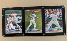 CHICAGO CUBS 3 CARD PLAQUE JAVY BAEZ WILLSON CONTRERAS ANTHONY RIZZO