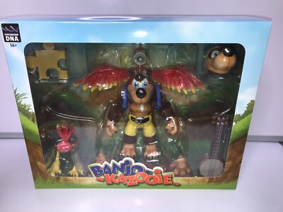Banjo-Kazooie 8-Inch Banjo & Kazooie DELUXE FLOCKED  Figure 2-Pack DNA