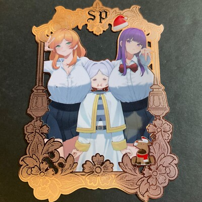 #ad Goddess Story Gold METAL Card Serial Number # 100 Maiden Party Frieren Anime $13.49