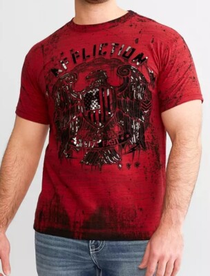 Affliction Men's Premium   VINTAGE WARFARE  S/S T-Shirt; NWT Exclusive Color