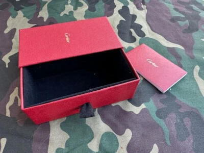 CARTIER Boîte Écrin Tiroir Rouge pour Bijoux 12,50 x 7 x h 4,50 cm & son Livret - Photo 1/4
