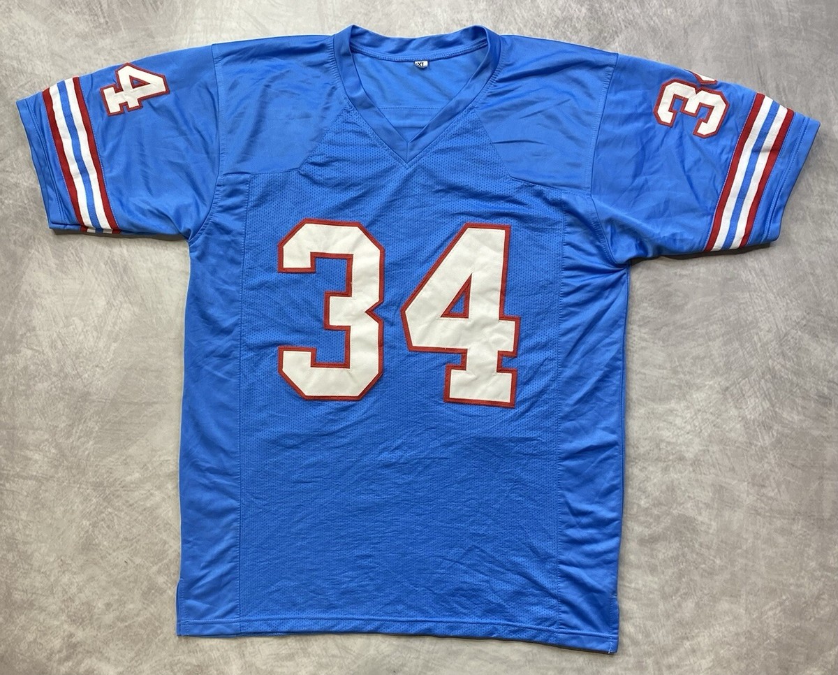 Vintage Houston Oilers Earl Campbell #34 Signed Jersey Size XL