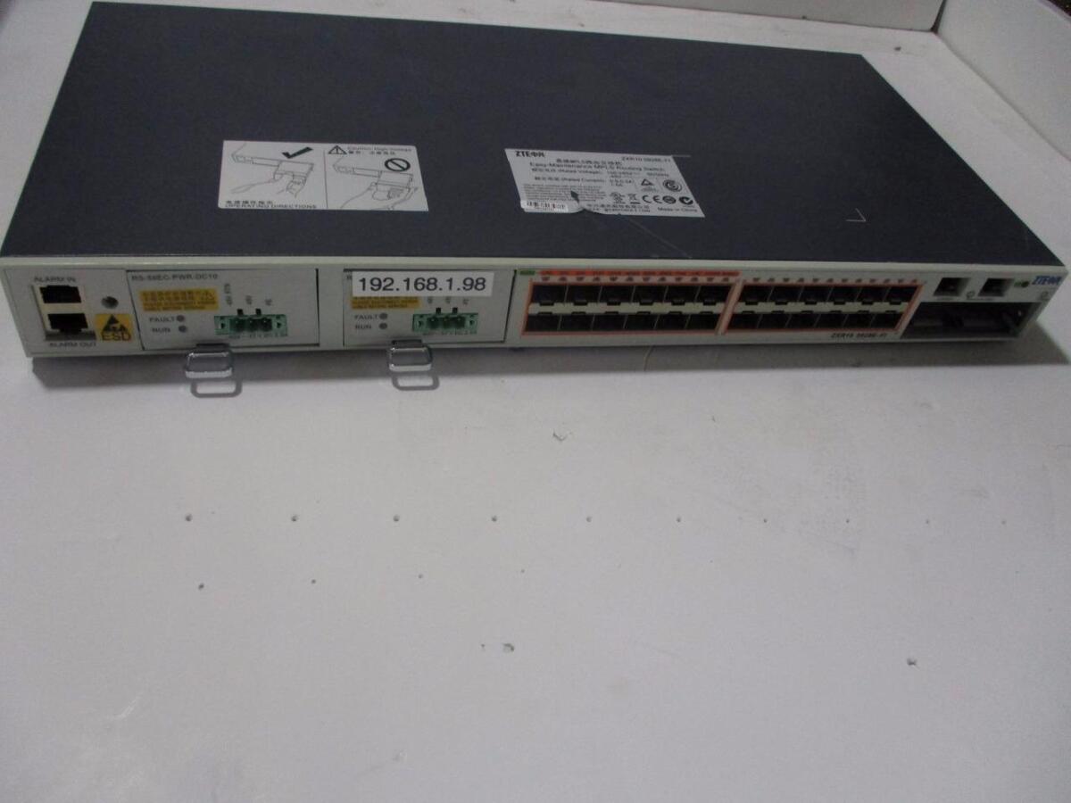 ZTE ZXR10 5928E-FI Easy-Maintenance MPLS Routing Switch | eBay ZTE ZXR10 5928E-FI Easy-Maintenance MPLS Routing Switch | eBay