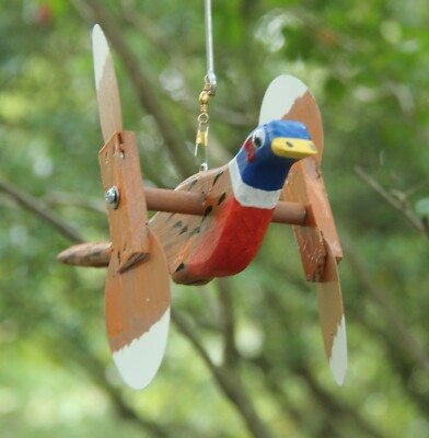 Pheasant Mini Whirligigs Whirligig Windmill Yard Art Hand made
