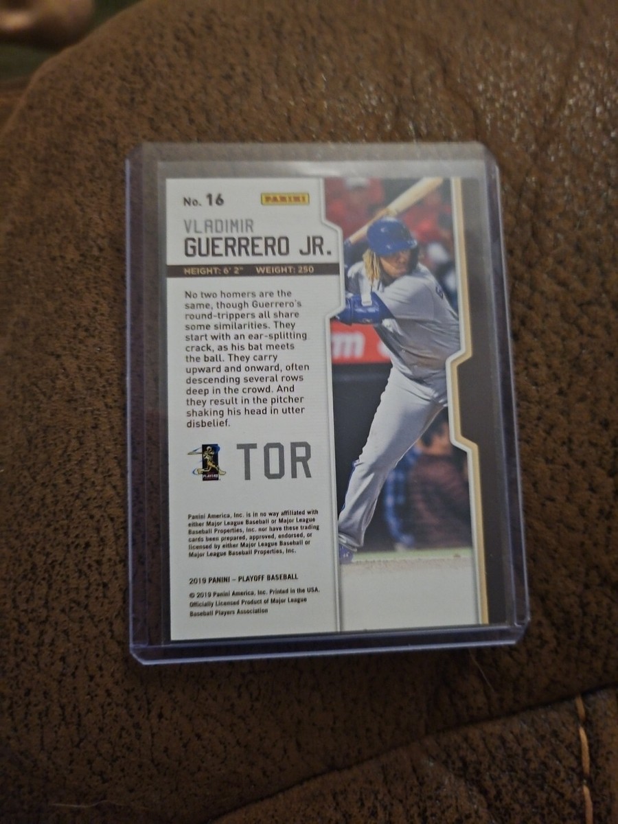 2019 PANINI PLAYOFF HOLO SILVER VLADIMIR GUERRERO JR. RC #/25 BLUE