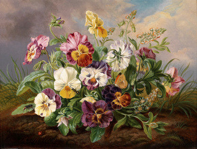Still Life flowers Oil painting wall picture art printed on canvas L493