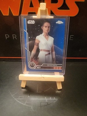 Topps Star Wars Chrome Rey Resistance Blue 085/150