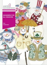 Snowmen for all Seasons Anita Goodesign Embroidery Machine Design CD 74AGHD