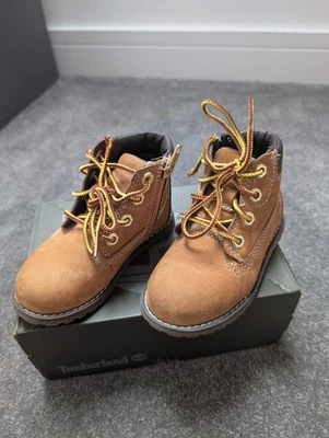 Toddler Boys Tan Coloured Timberland Boots UK Size 6 - Image 1 of 4