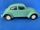 VW Tonka 52680 Green Volkswagen Beetle Bug - Pressed Steel 1960s Vintage Toy 8½”