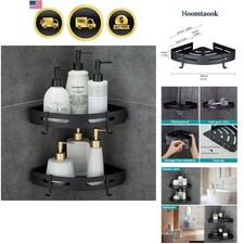 Adhesive Corner Shelf Bathroom Shower Caddy Organizer for Kitchen Toilet No D...