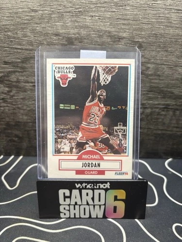 1990-91 Fleer - Michael Jordan #26 No Black Line Above Biographical Information
