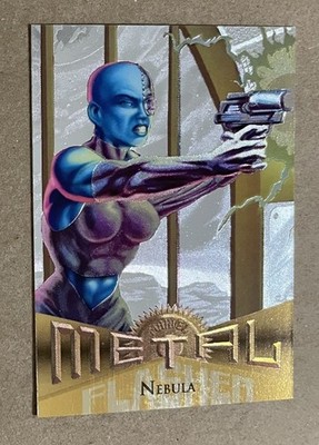 1995 Fleer Metal Marvel Silver Flasher # 17 Nebula