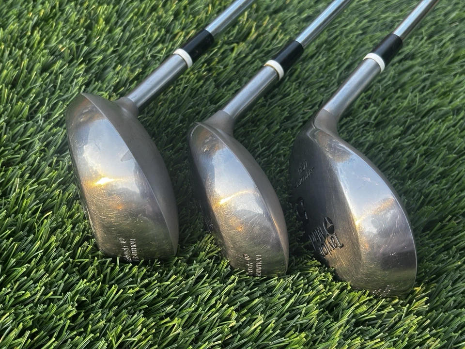 TaylorMade Pittsburgh Persimmon MetalWood 1 3 5 Regular Flex Org Shafts / Grips - Image 2 of 4